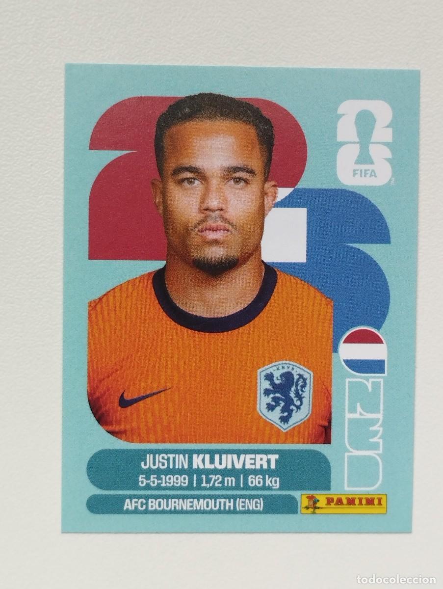Cromos de F&uacute;tbol: CROMO STICKER WORLD CUP 2026 MUNDIAL 26 PANINI HOLANDA PAISES BAJOS NED16 NED 16 JUSTIN KLUIVERT