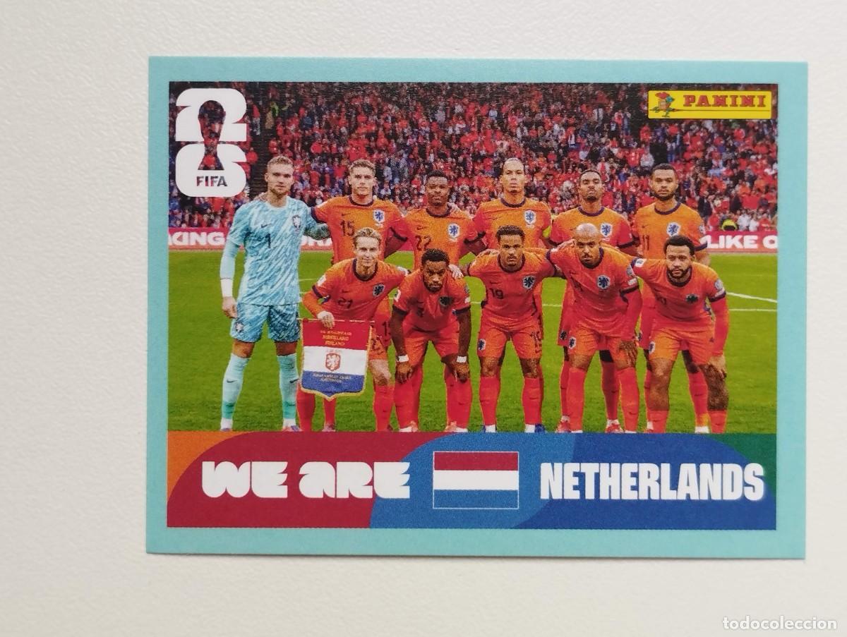 Cromos de F&uacute;tbol: CROMO STICKER WORLD CUP 2026 MUNDIAL 26 PANIN HOLANDA PAISES BAJOS NED13 NED 13 PLANTILLA ALINEACION