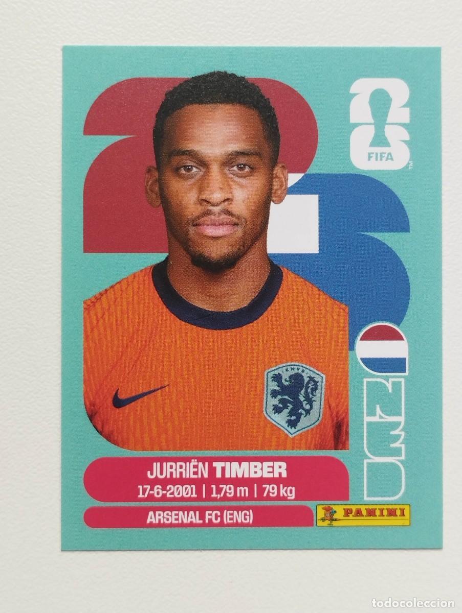 Cromos de F&uacute;tbol: CROMO STICKER WORLD CUP 2026 MUNDIAL 26 PANINI HOLANDA PAISES BAJOS NED5 NED 5 TIMBER