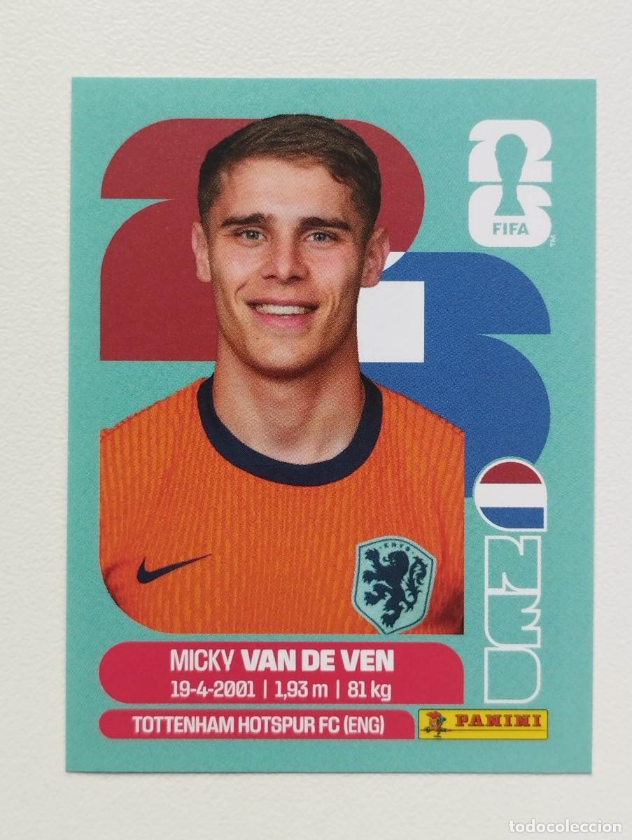 Cromos de F&uacute;tbol: CROMO STICKER WORLD CUP 2026 MUNDIAL 26 PANINI HOLANDA PAISES BAJOS NED4 NED 4 MICKY VAN DE VEN