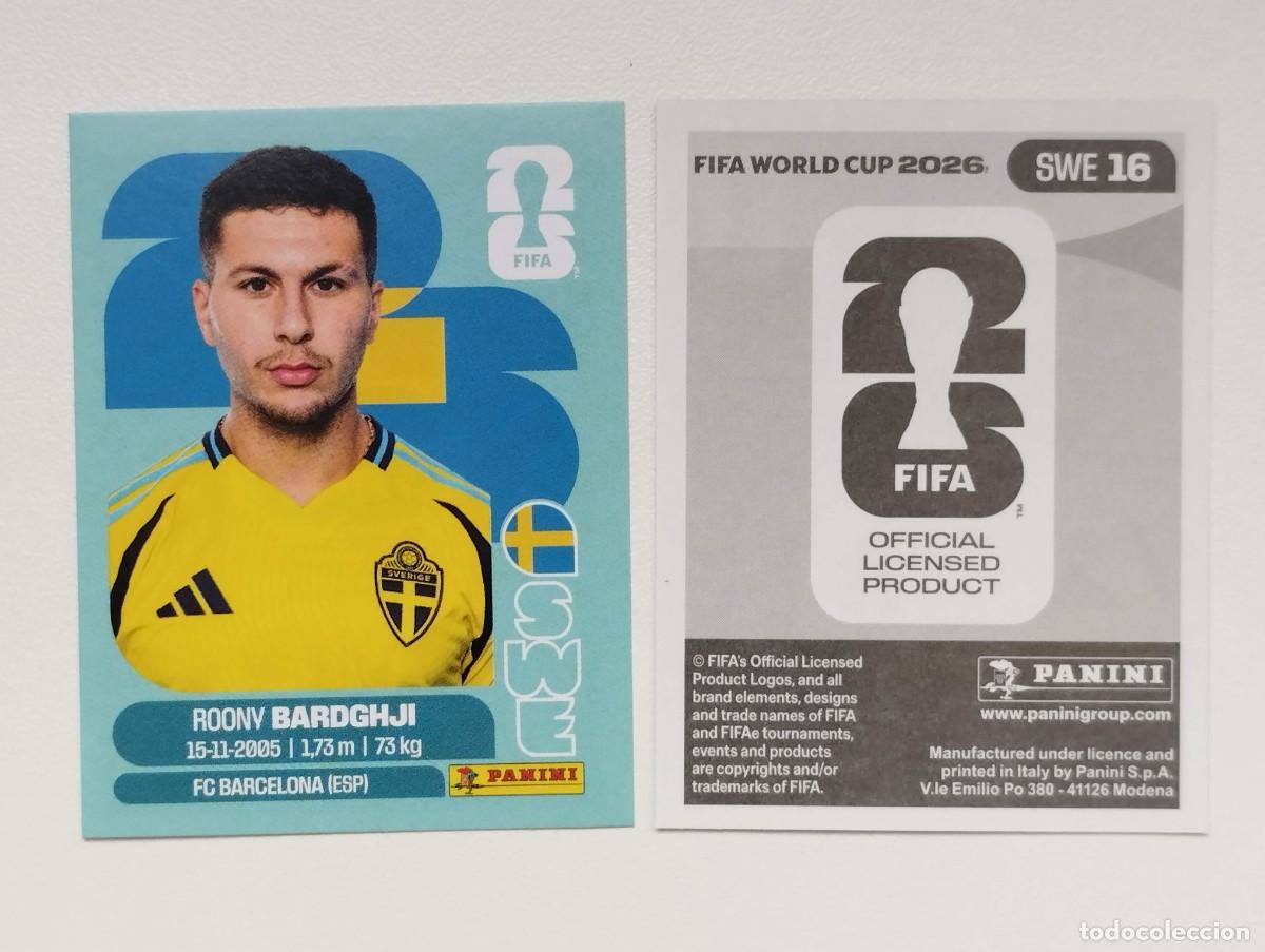 Cromos de F&uacute;tbol: CROMO STICKER WORLD CUP 2026 MUNDIAL 26 PANINI SUECIA SWE16 SWE 16 ROONY BARDGHJI