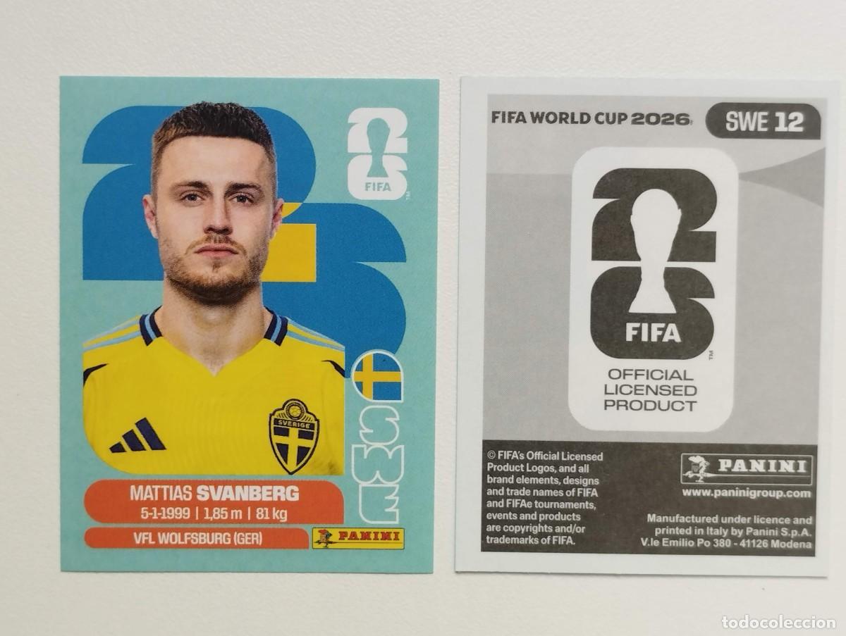 Cromos de F&uacute;tbol: CROMO STICKER WORLD CUP 2026 MUNDIAL 26 PANINI SUECIA SWE12 SWE 12 SVANBERG