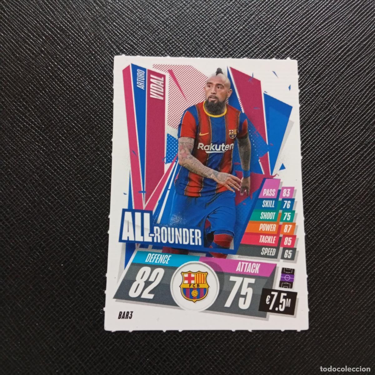 Cromos de F&uacute;tbol: VIDAL BARCELONA TOPPS MATCH ATTAX 2020 2021 CROMO 20 21 FUTBOL - (MD01/02-3) PG48