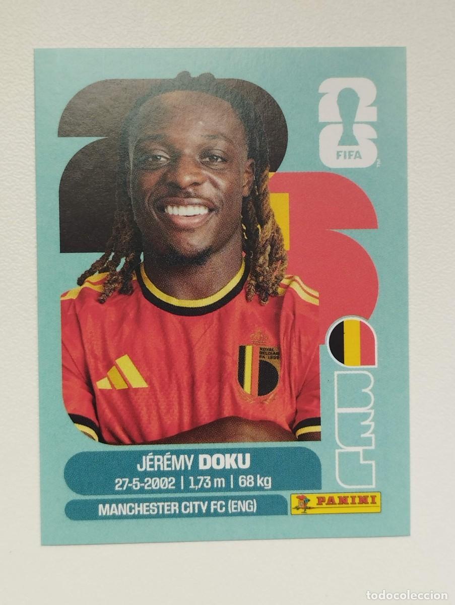 Cartes &agrave; collectionner de Football: CROMO STICKER WORLD CUP 2026 MUNDIAL 26 PANINI BELGICA BEL16 BEL 16 JEREMY DOKU