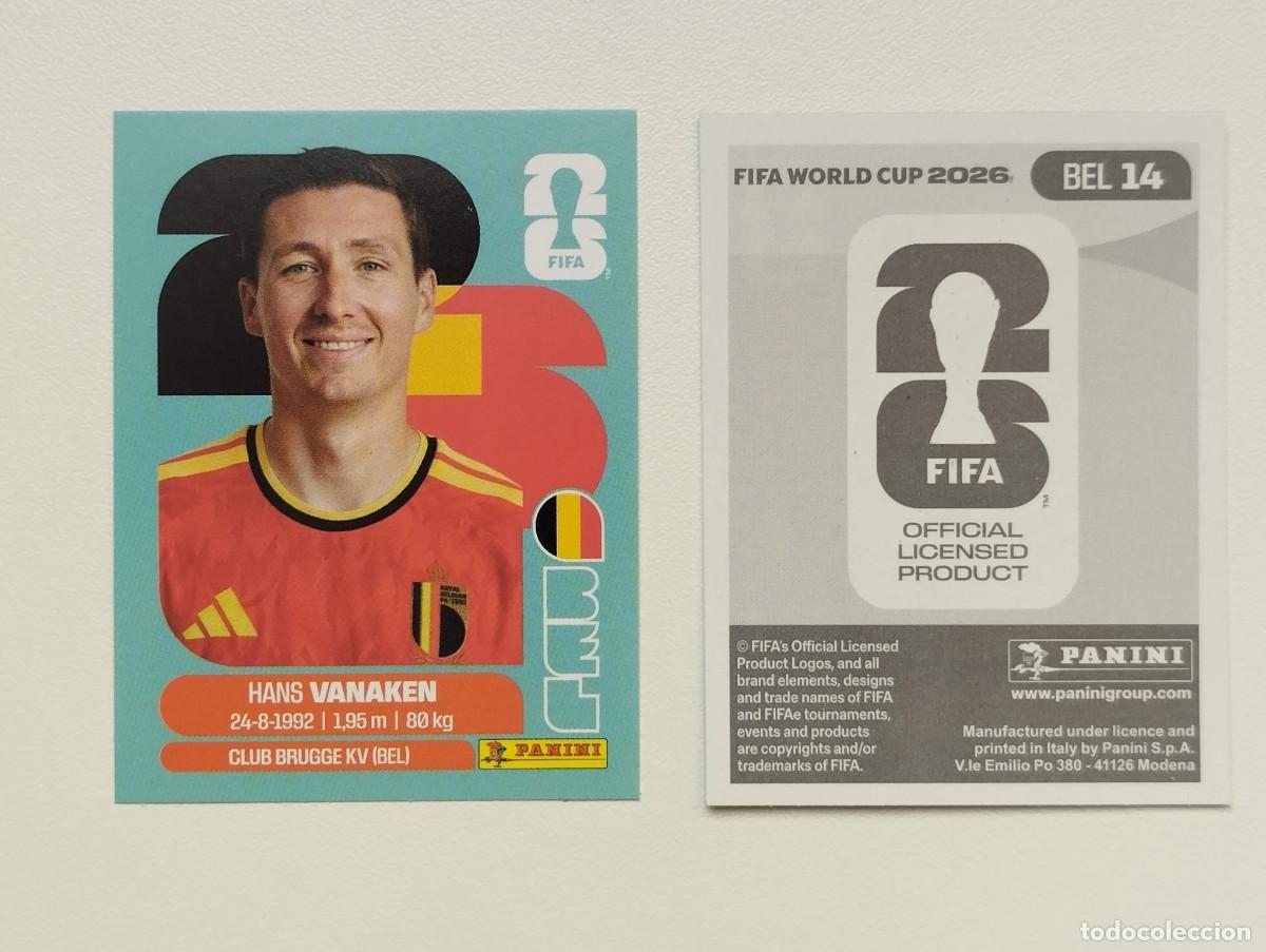 Cartes &agrave; collectionner de Football: CROMO STICKER WORLD CUP 2026 MUNDIAL 26 PANINI BELGICA BEL14 BEL 14 HANS VANAKEN