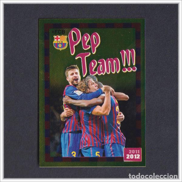 Cromos de F&uacute;tbol: COLECCI&Oacute;N OFICIAL BARCELONA 2011 2012 11 12 PANINI PIQUE PUYOL 206 ALBUM LIGA BAR&Ccedil;A PEP TEAM