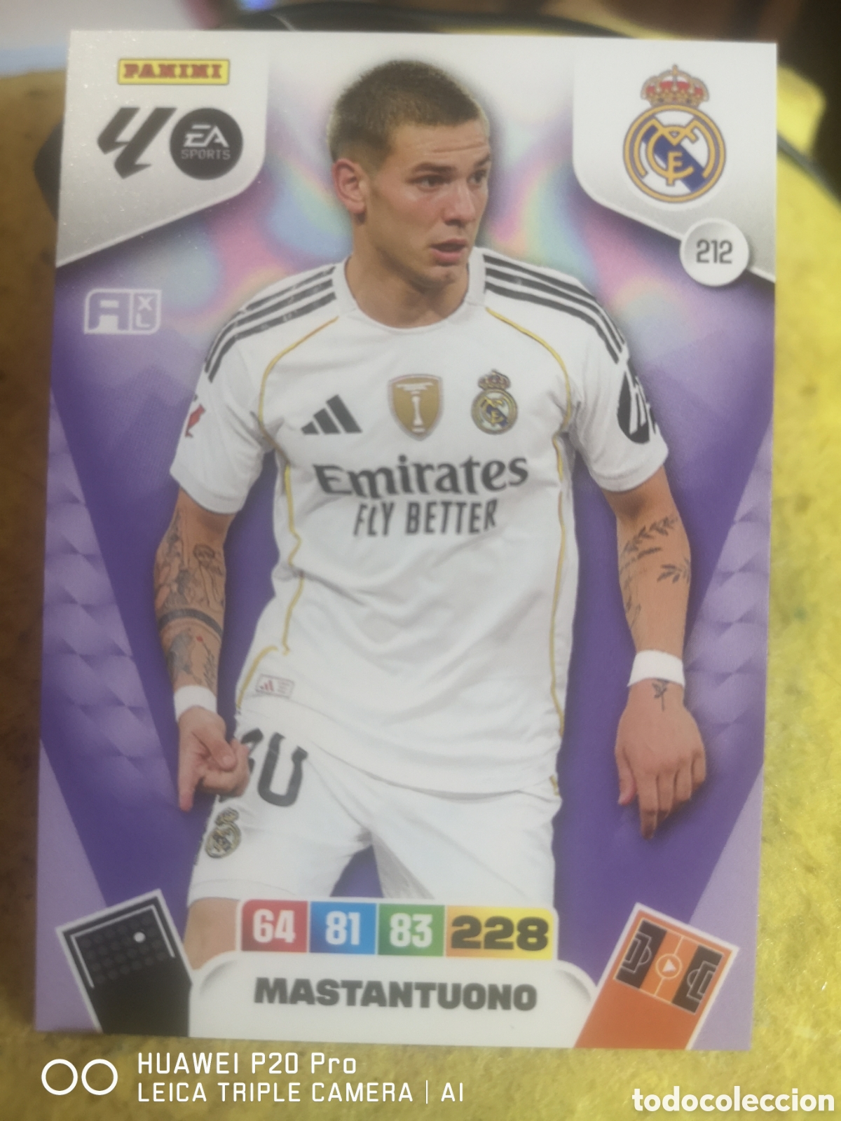 Cromos de F&uacute;tbol: ADRENALYN XL 2025 - 26 / 25 - 26 - MASTANTUONO 212 - REAL MADRID