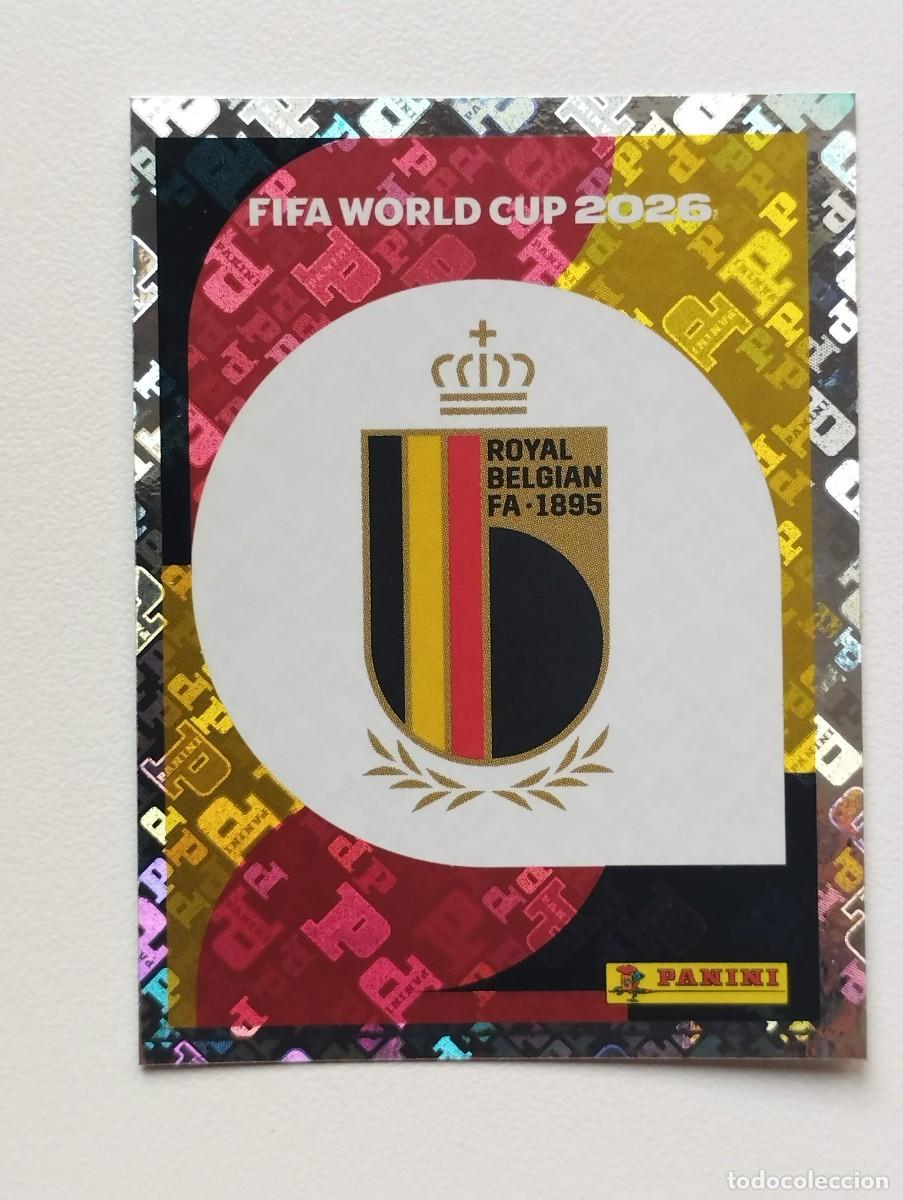 Cromos de F&uacute;tbol: CROMO STICKER WORLD CUP 2026 MUNDIAL 26 PANINI BELGICA BEL1 BEL 1 ESCUDO