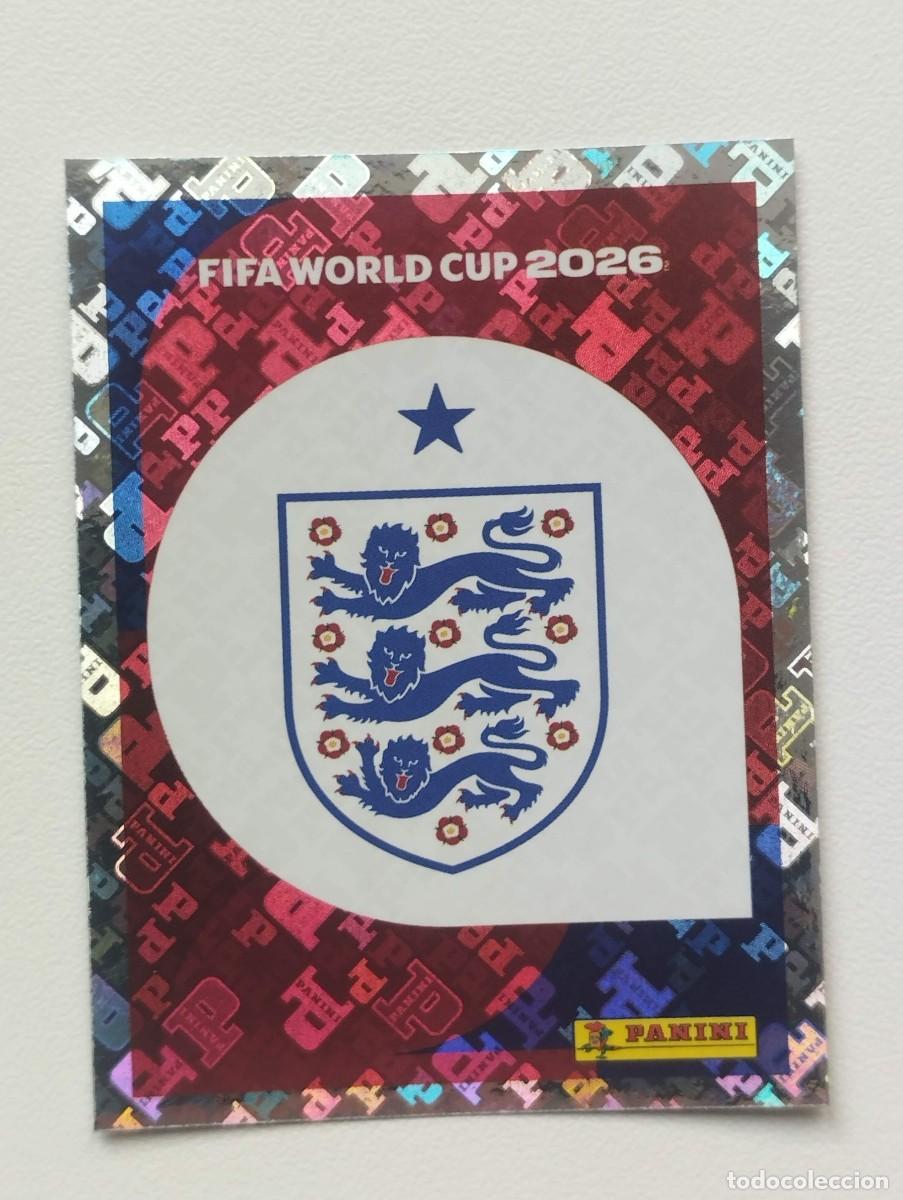 Cromos de F&uacute;tbol: CROMO STICKER WORLD CUP 2026 MUNDIAL 26 PANINI INGLATERRA ENG1 ENG 1 ESCUDO