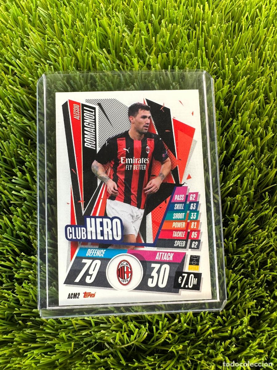 Cromos de F&uacute;tbol: N&ordm; ACM2 Alessio Romagnoli Club Hero AC Milan Match Attax 20 21