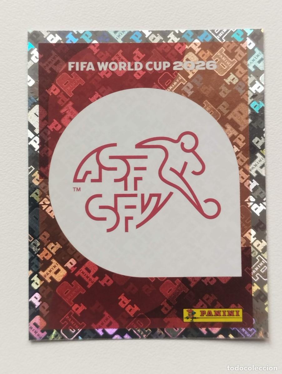 Cromos de F&uacute;tbol: CROMO STICKER WORLD CUP 2026 MUNDIAL 26 PANINI SUIZA SUI1 SUI 1 ESCUDO