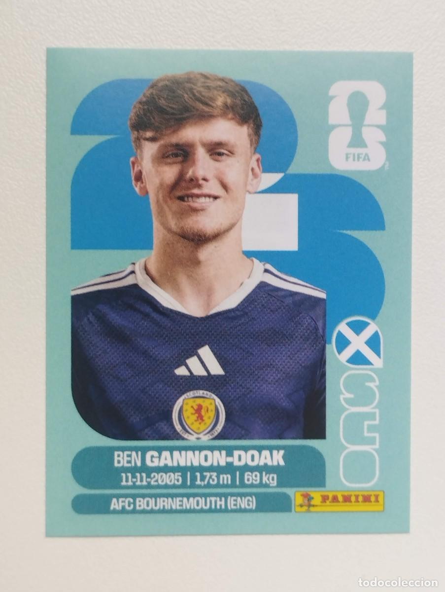 Cromos de F&uacute;tbol: CROMO STICKER WORLD CUP 2026 MUNDIAL 26 PANINI ESCOCIA SCO20 SCO 20 BEN GANNON DOAK