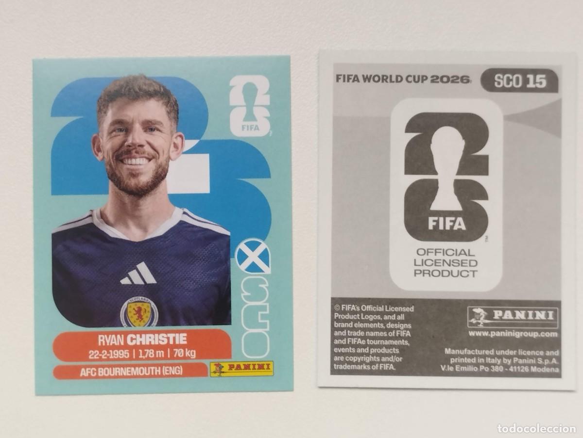 Cromos de F&uacute;tbol: CROMO STICKER WORLD CUP 2026 MUNDIAL 26 PANINI ESCOCIA SCO15 SCO 15 RYAN CHRISTIE