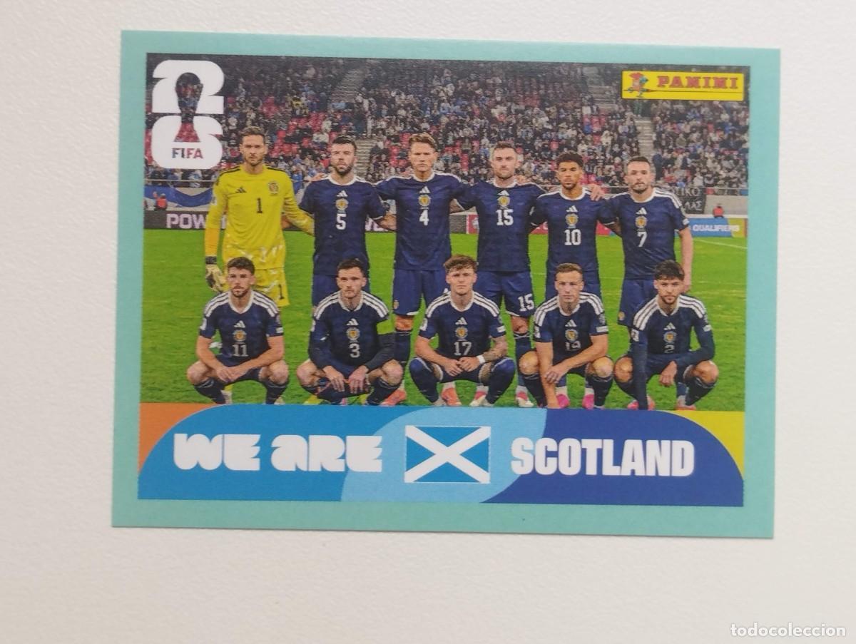 Cromos de F&uacute;tbol: CROMO STICKER WORLD CUP 2026 MUNDIAL 26 PANINI ESCOCIA SCO13 SCO 13 ALINEACION PLANTILLA