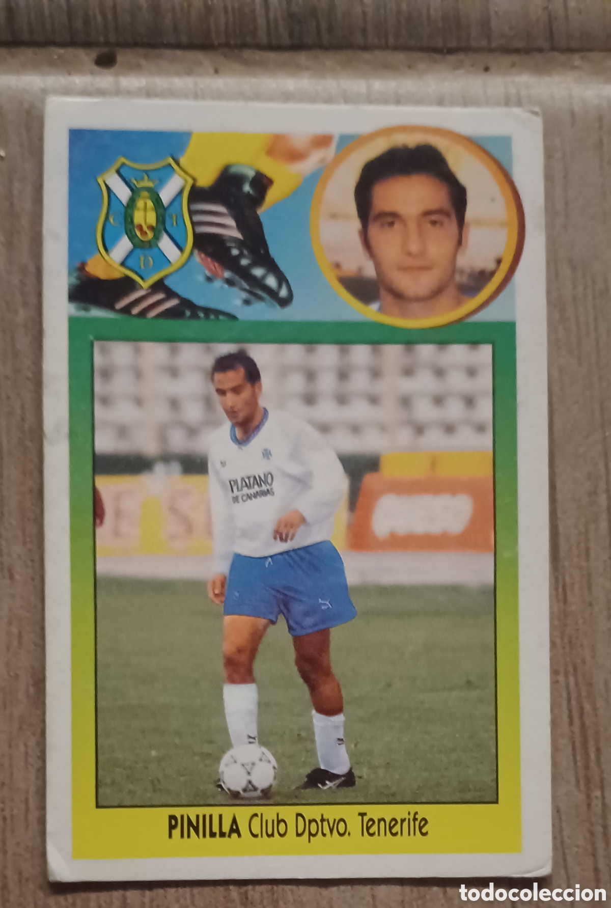 Cromos de F&uacute;tbol: CROMO PINILLA COLOCA LUGAR PIZZI CD TENERIFE EDICIONES ESTE FUTBOL ESPA&Ntilde;A 93 94 CARTON NUNCA PEGADO