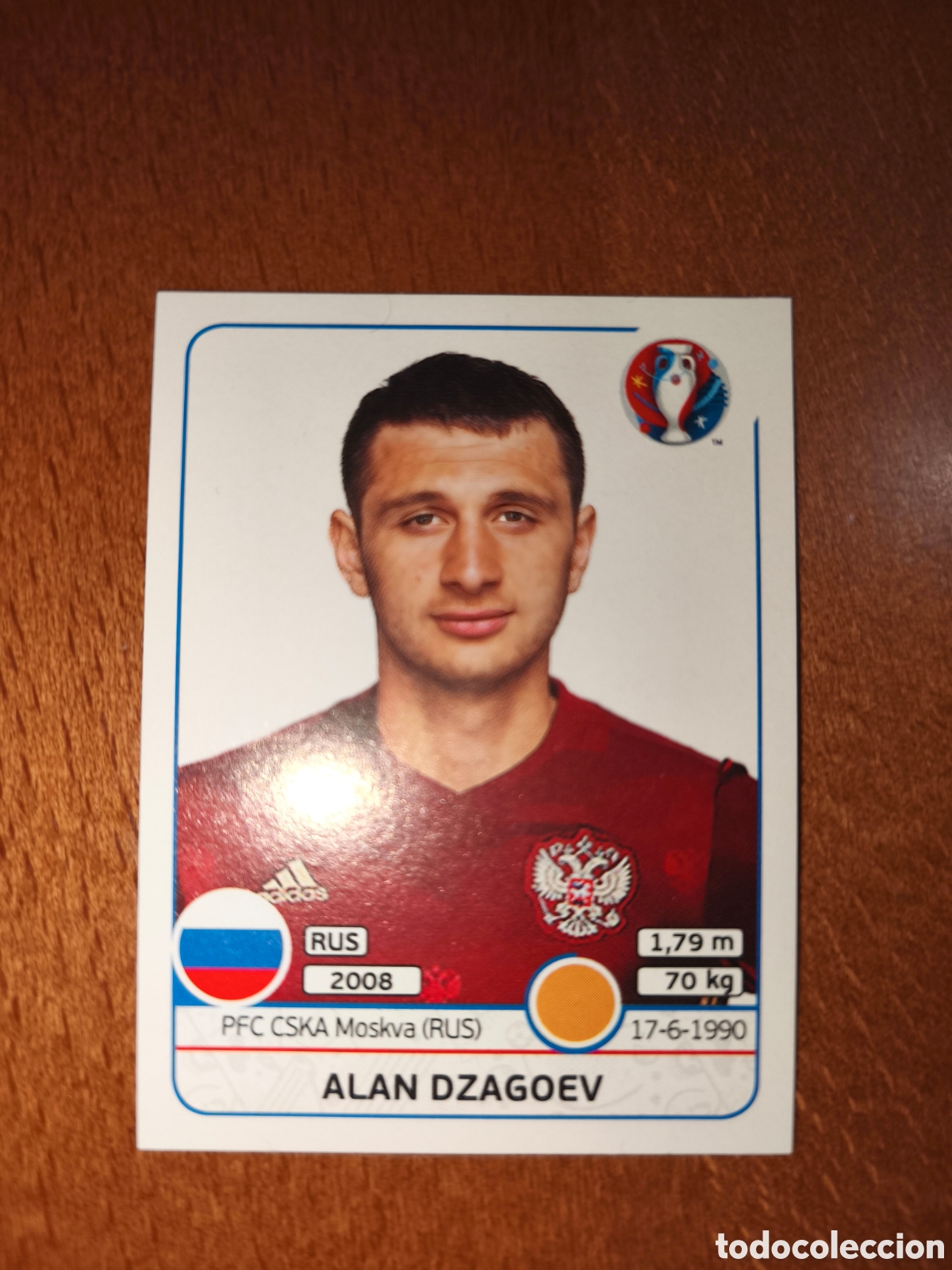 Cromos de F&uacute;tbol: Alan Dzagoev n&deg;171 UEFA Euro 2016 Rusia Russia