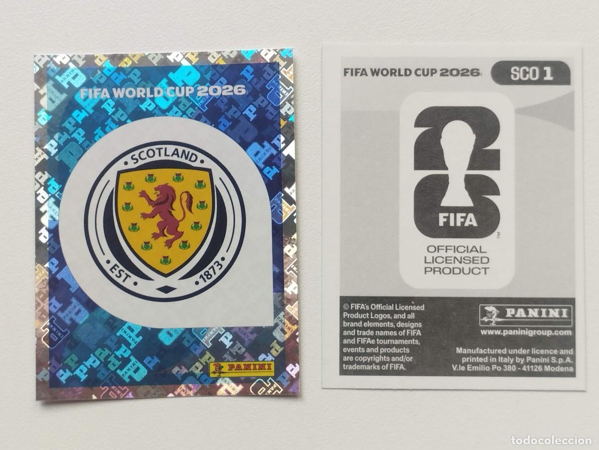 Cromos de F&uacute;tbol: CROMO STICKER WORLD CUP 2026 MUNDIAL 26 PANINI ESCOCIA SCO1 SCO 1 ESCUDO