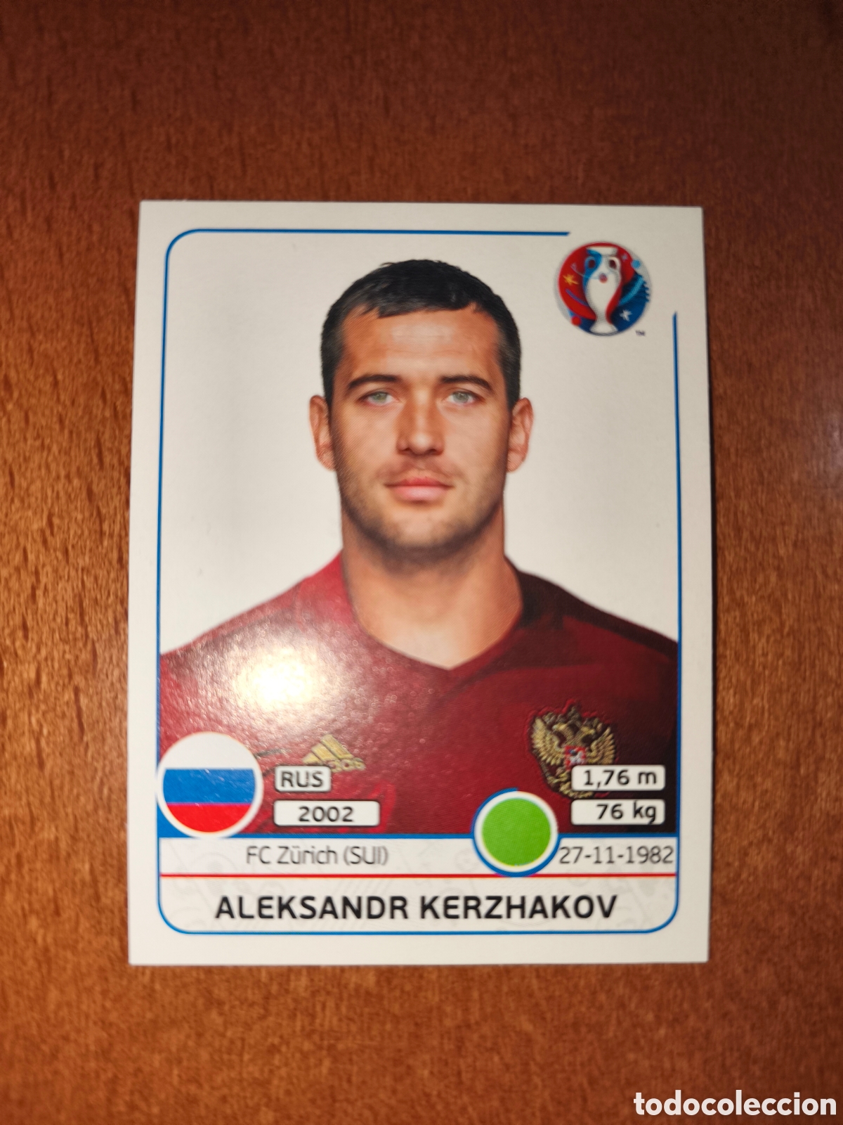 Cromos de F&uacute;tbol: Aleksandr Kerzhakov n&deg;180 UEFA Euro 2016 Rusia Russia