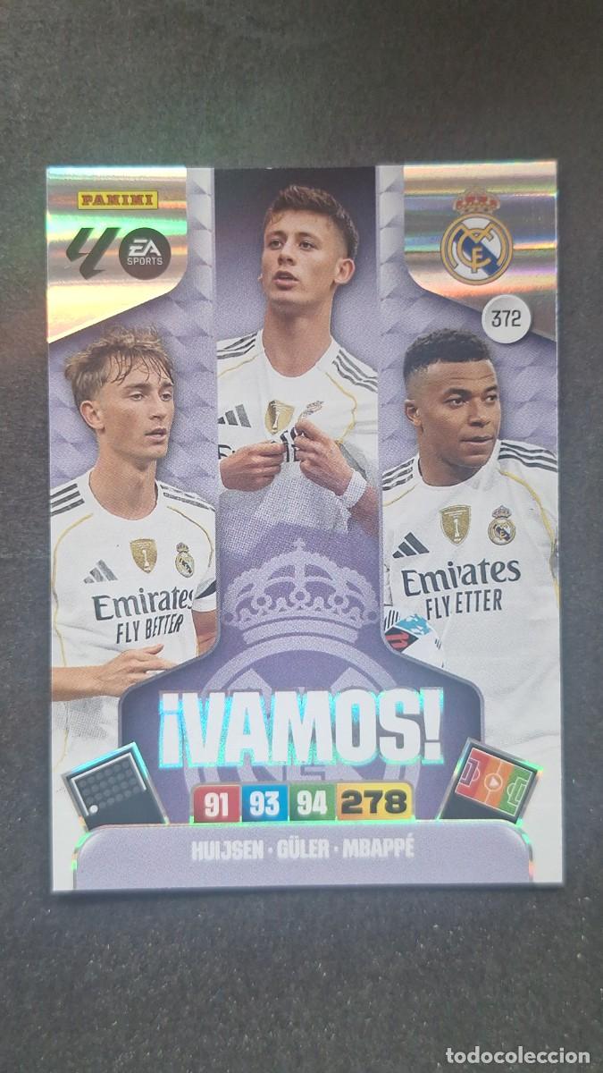 Cromos de F&uacute;tbol: L3 REAL MADRID 372 VAMOS ADRENALYN XL LIGA 2025/2026 25 26 PANINI
