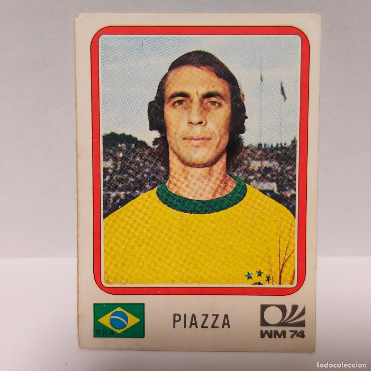 Cromos de F&uacute;tbol: 160 PIAZZA BRASIL PANINI MUNICH 1974 FUTBOL 74 MUNCHEN - SIN PEGAR - TRASERA PINTADA b1