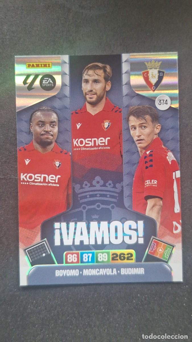 Cromos de F&uacute;tbol: L3 C. A. OSASUNA 374 VAMOS ADRENALYN XL LIGA 2025/2026 25 26 PANINI