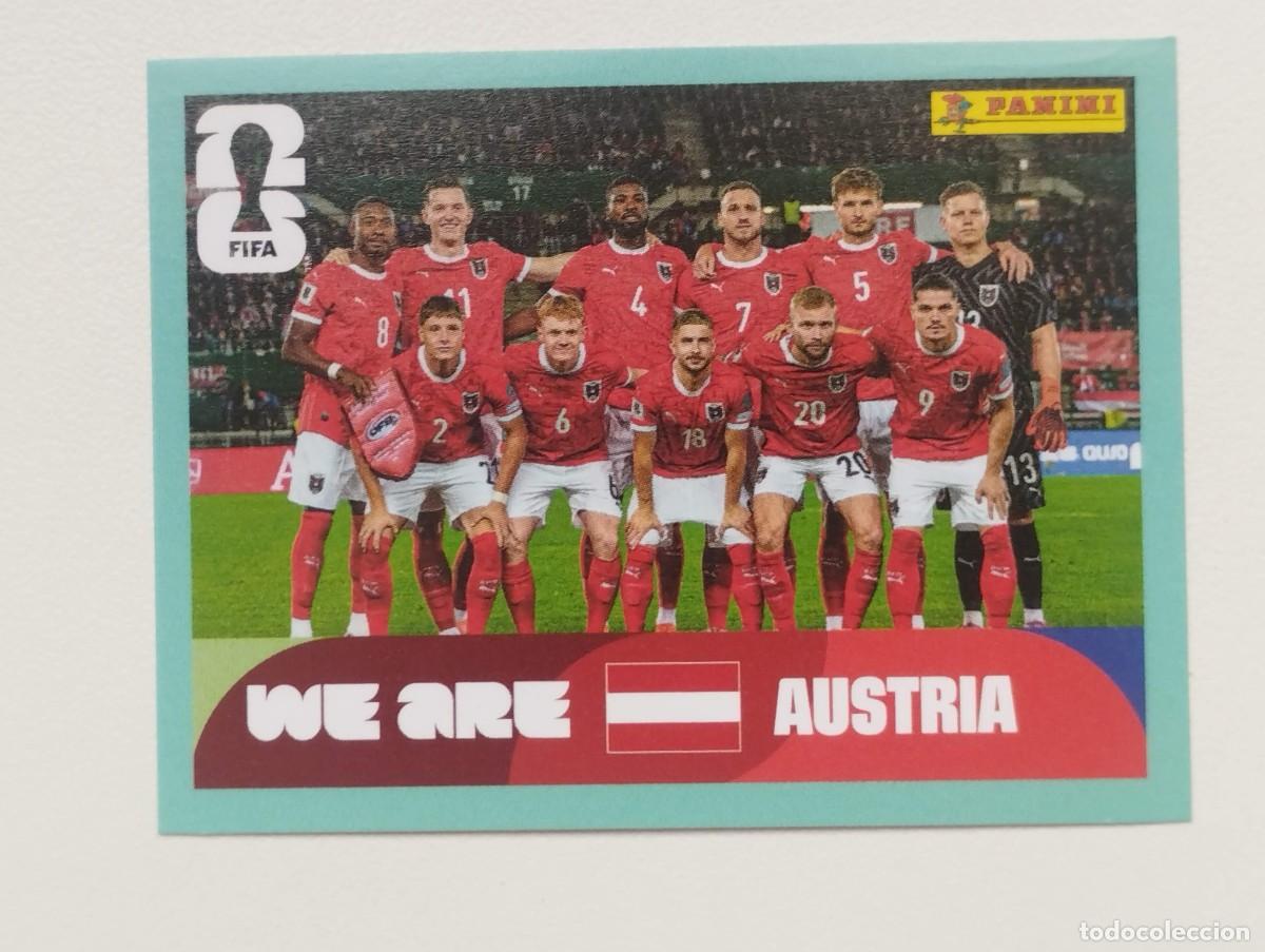 Cromos de F&uacute;tbol: CROMO STICKER WORLD CUP 2026 MUNDIAL 26 PANINI AUSTRIA AUT13 AUT 13 PLANTILLA ALINEACION