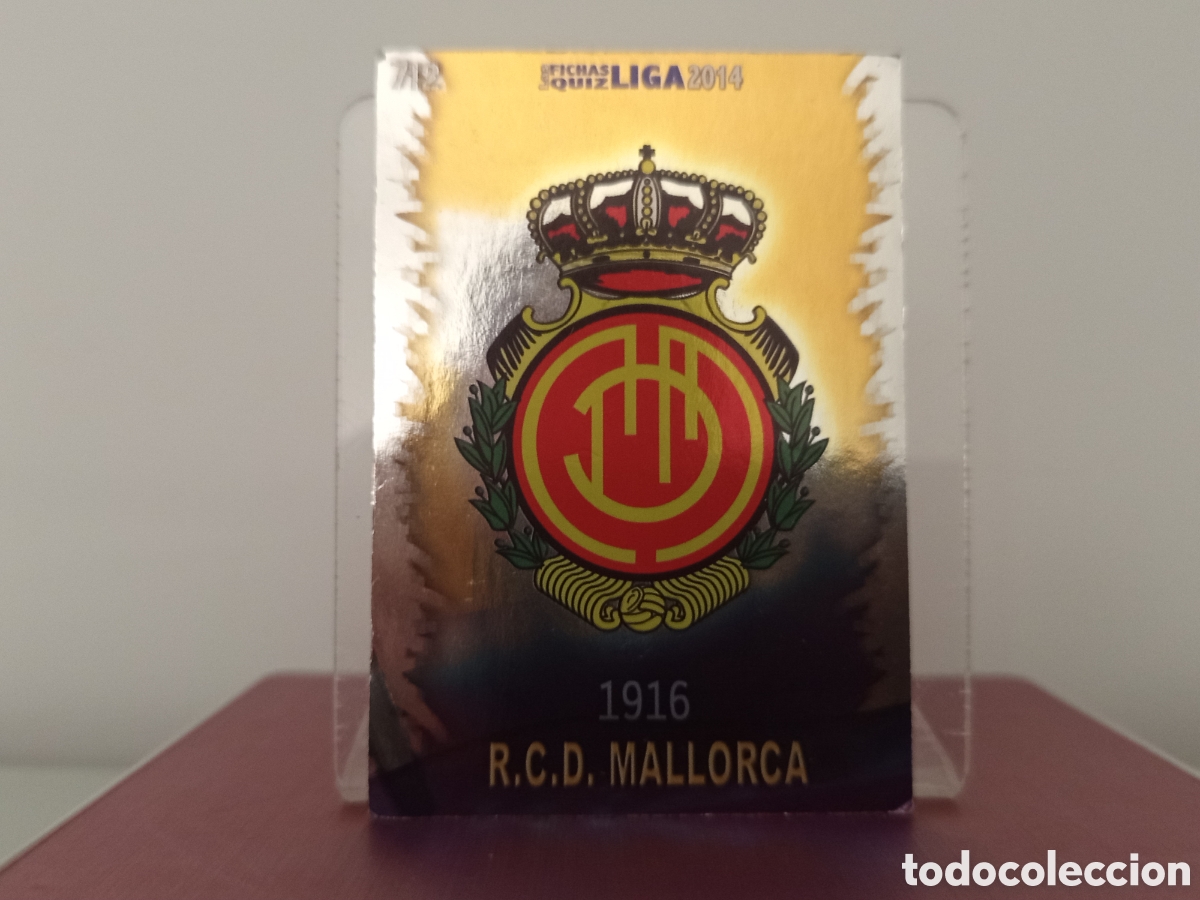 Cromos de F&uacute;tbol: ❇️ CROMO ⚽ ESCUDO MALLORCA 712 FICHAS LIGA 2013 2014 13 14 QUIZ MUNDICROMO ❇️