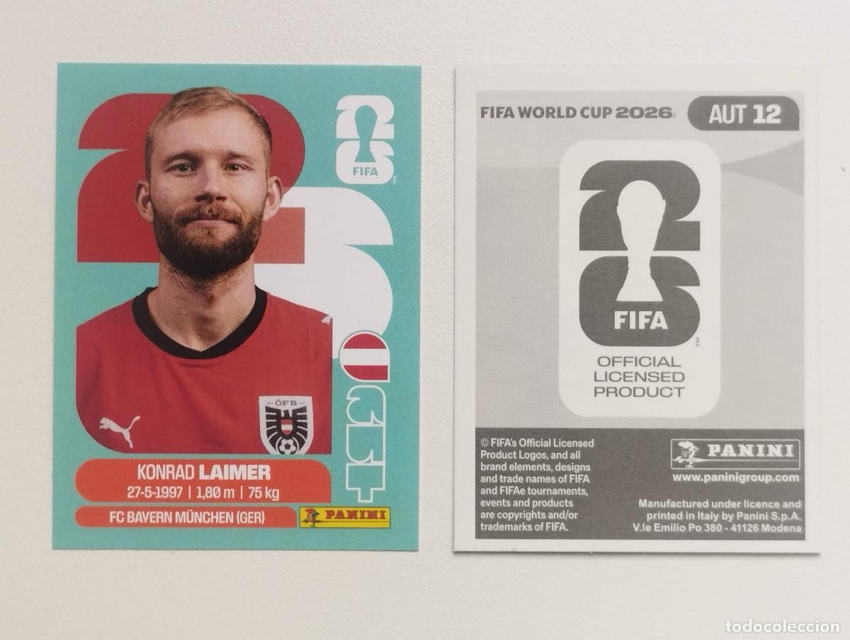 Cromos de F&uacute;tbol: CROMO STICKER WORLD CUP 2026 MUNDIAL 26 PANINI AUSTRIA AUT12 AUT 12 KONRAD LAIMER