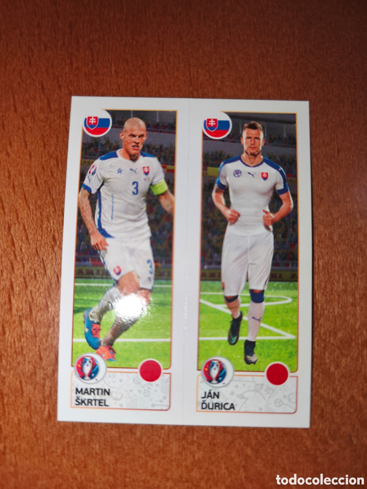 Football Stickers: Martin Skrtel/Jan Durica n&deg;209 UEFA Euro 2016 Eslovaquia