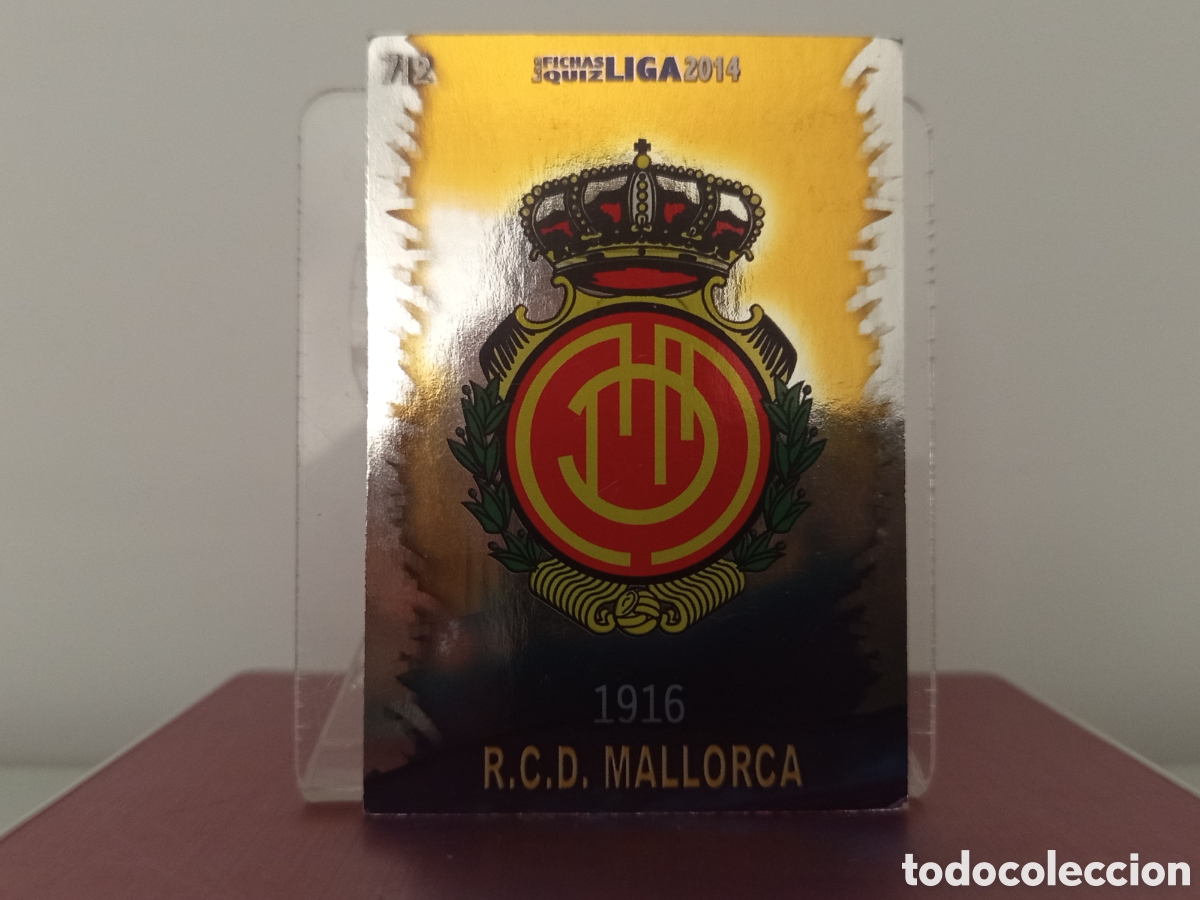 Football Stickers: ❇️ CROMO ⚽ ESCUDO MALLORCA 712 FICHAS LIGA 2013 2014 13 14 QUIZ MUNDICROMO ❇️