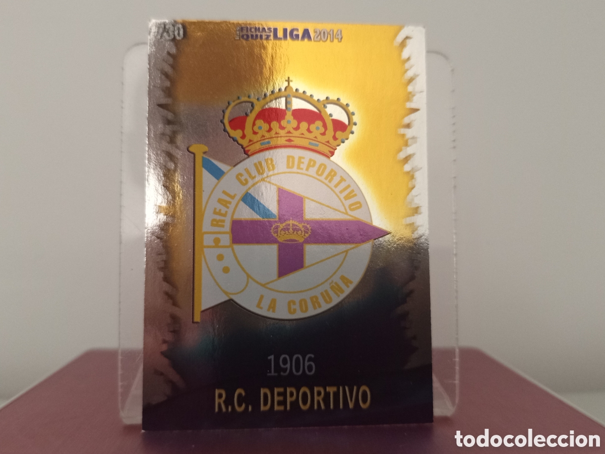 Football Stickers: ❇️ CROMO ⚽ ESCUDO DEPORTIVO DE LA CORU&Ntilde;A 730 FICHAS LIGA 2013 2014 13 14 QUIZ MUNDICROMO ❇️
