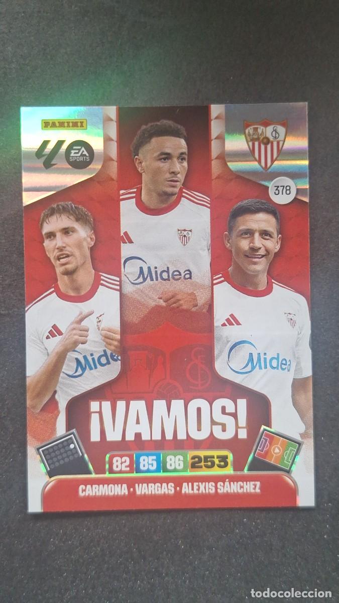 Cromos de F&uacute;tbol: L3 SEVILLA F. C. 378 VAMOS ADRENALYN XL LIGA 2025/2026 25 26 PANINI