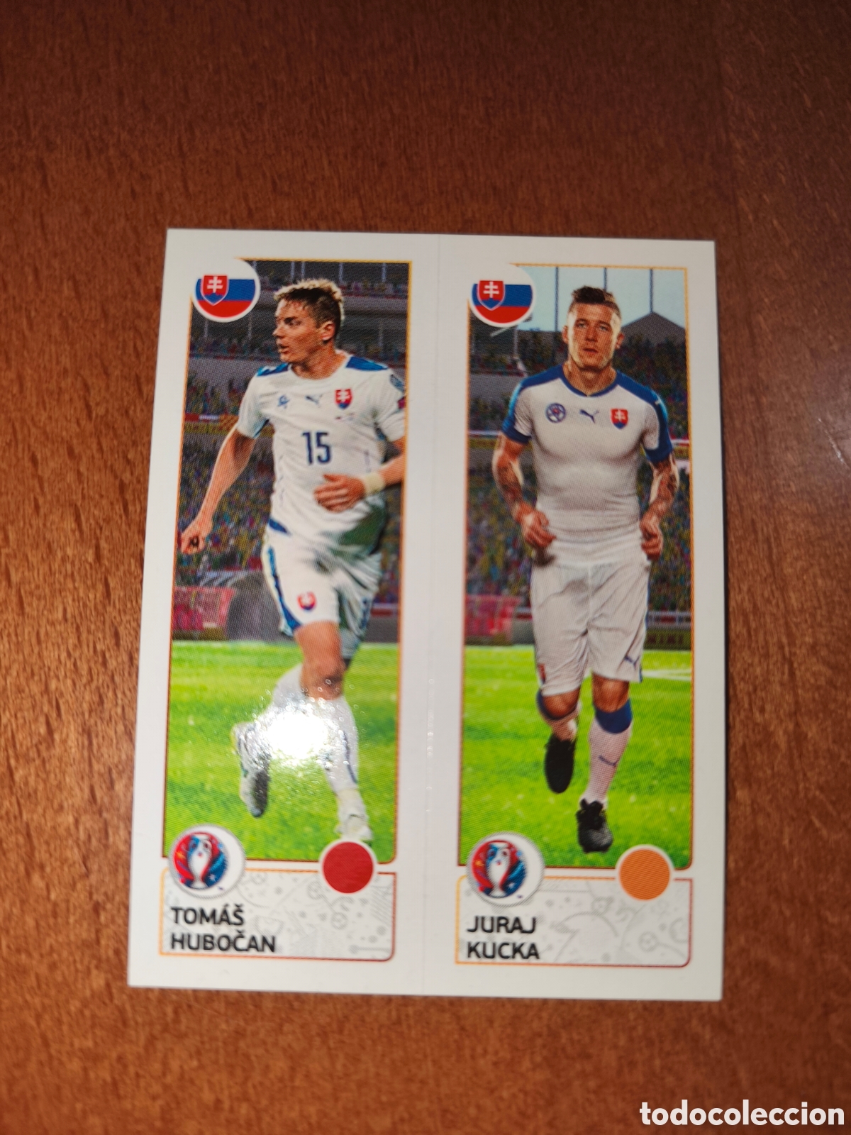 Cromos de F&uacute;tbol: Tomas Hubocan/Juraj Kucka n&deg;210 UEFA Euro 2016 Eslovaquia
