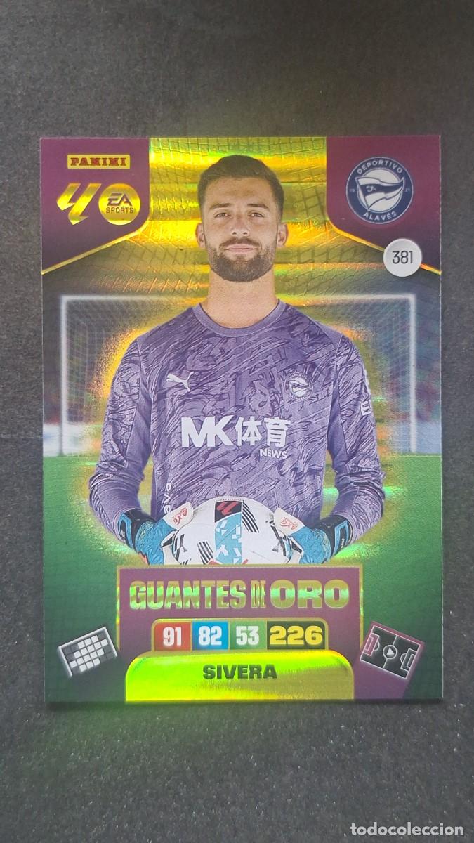 Cromos de F&uacute;tbol: L3 SIVERA DEPORTIVO ALAVES 381 GUANTES DE ORO ADRENALYN XL LIGA 2025/2026 25 26 PANINI