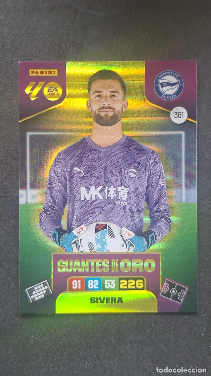Cromos de F&uacute;tbol: L3 SIVERA DEPORTIVO ALAVES 381 GUANTES DE ORO ADRENALYN XL LIGA 2025/2026 25 26 PANINI