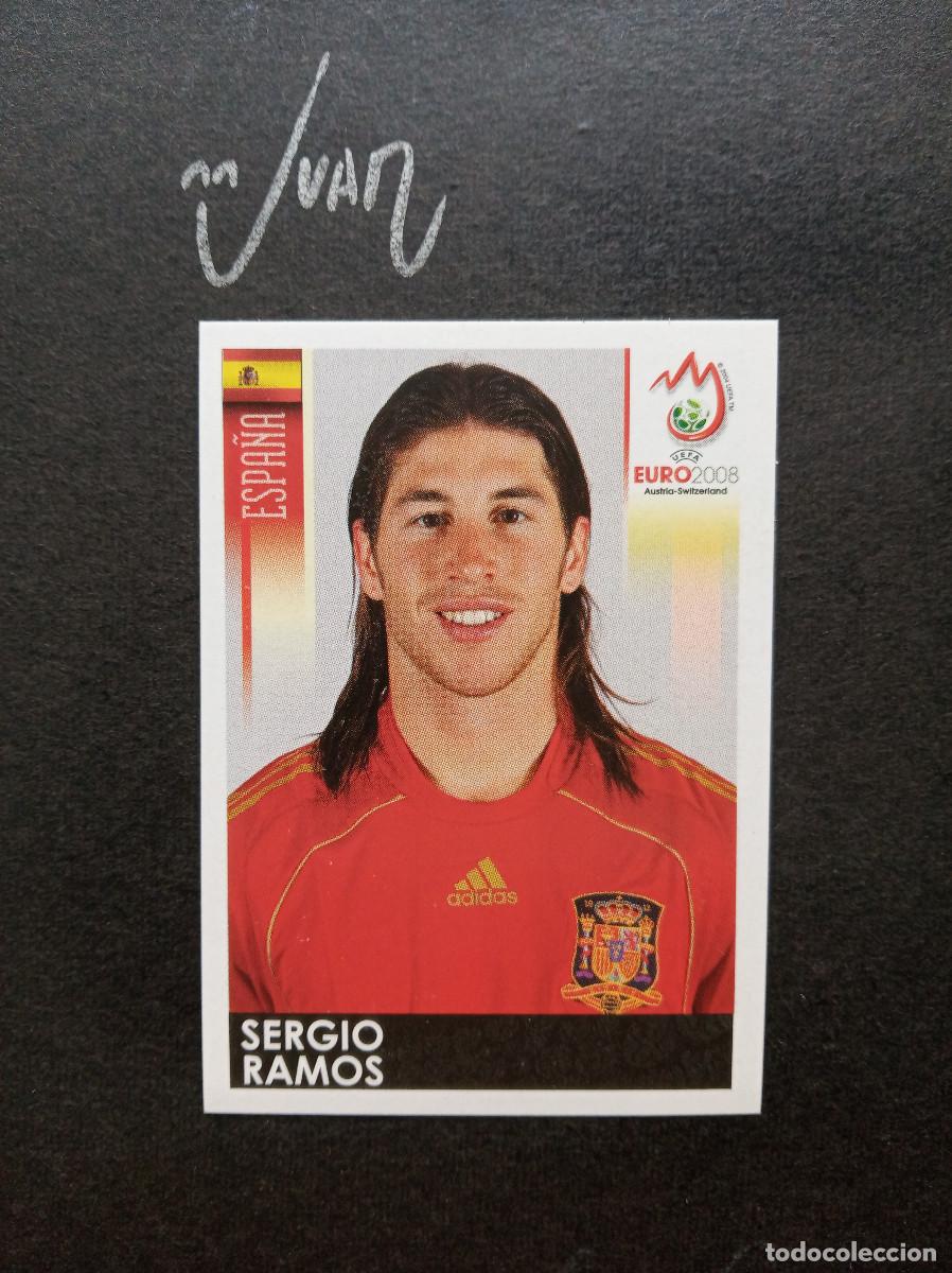 Cromos de F&uacute;tbol: N&ordm; 420 SERGIO RAMOS ESPA&Ntilde;A REAL MADRID ⚽ PANINI &reg; UEFA EURO SUIZA 2008 EUROCOPA 08 SIN PEGAR NUEVO