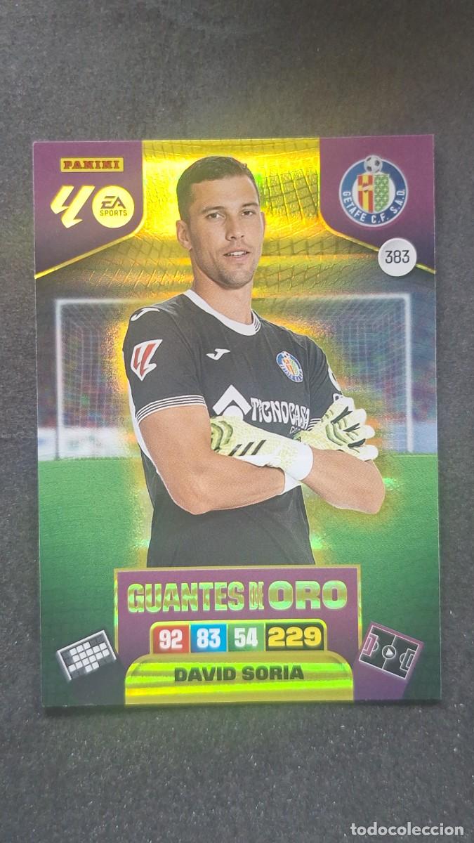 Cromos de F&uacute;tbol: L3 DAVID SORIA GETAFE C. F. 383 GUANTES DE ORO ADRENALYN XL LIGA 2025/2026 25 26 PANINI
