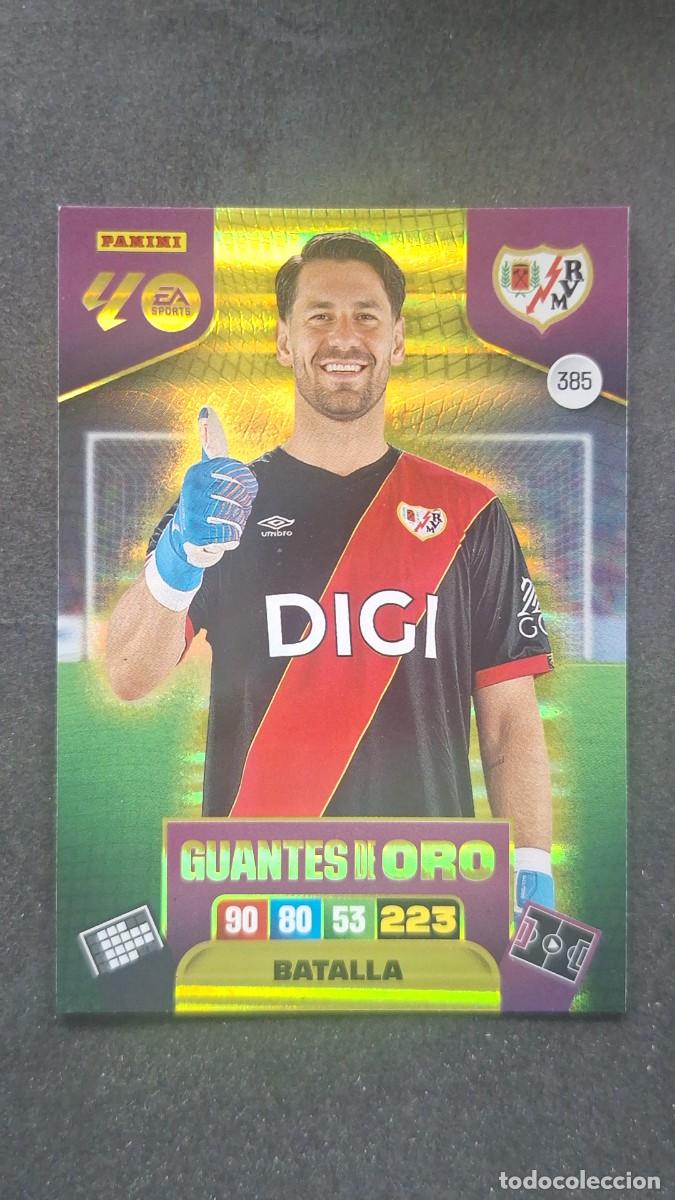 Cromos de F&uacute;tbol: L3 BATALLA RAYO VALLECANO 385 GUANTES DE ORO ADRENALYN XL LIGA 2025/2026 25 26 PANINI