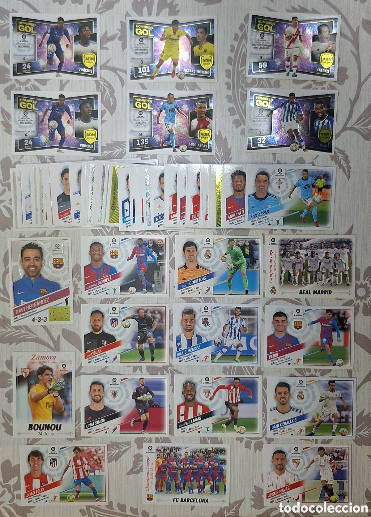 Cromos de F&uacute;tbol: Lote 90 cromos Liga Este 2022 2023