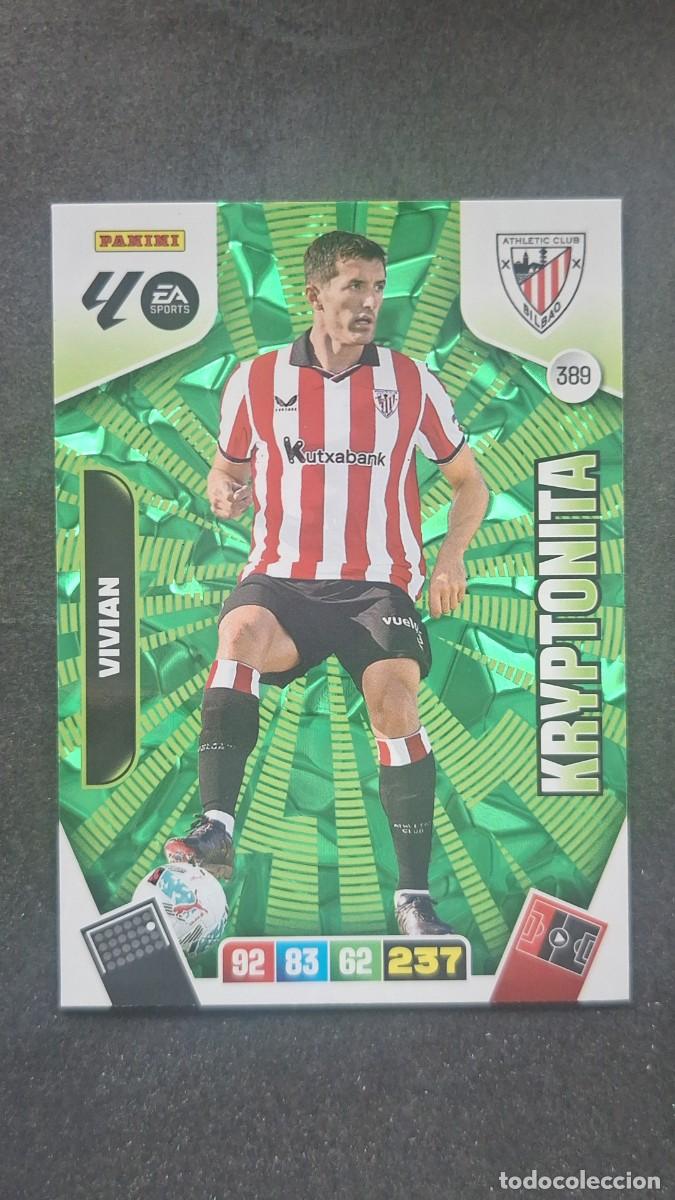 Cromos de F&uacute;tbol: L3 VIVIAN ATHLETIC CLUB DE BILBAO 389 KRYPTONITA ADRENALYN XL LIGA 2025/2026 25 26 PANINI