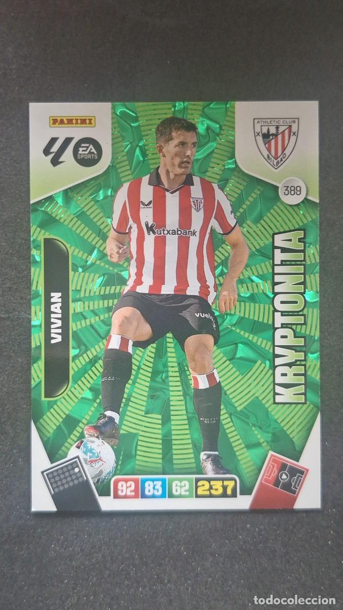 Cromos de F&uacute;tbol: L3 VIVIAN ATHLETIC CLUB DE BILBAO 389 KRYPTONITA ADRENALYN XL LIGA 2025/2026 25 26 PANINI