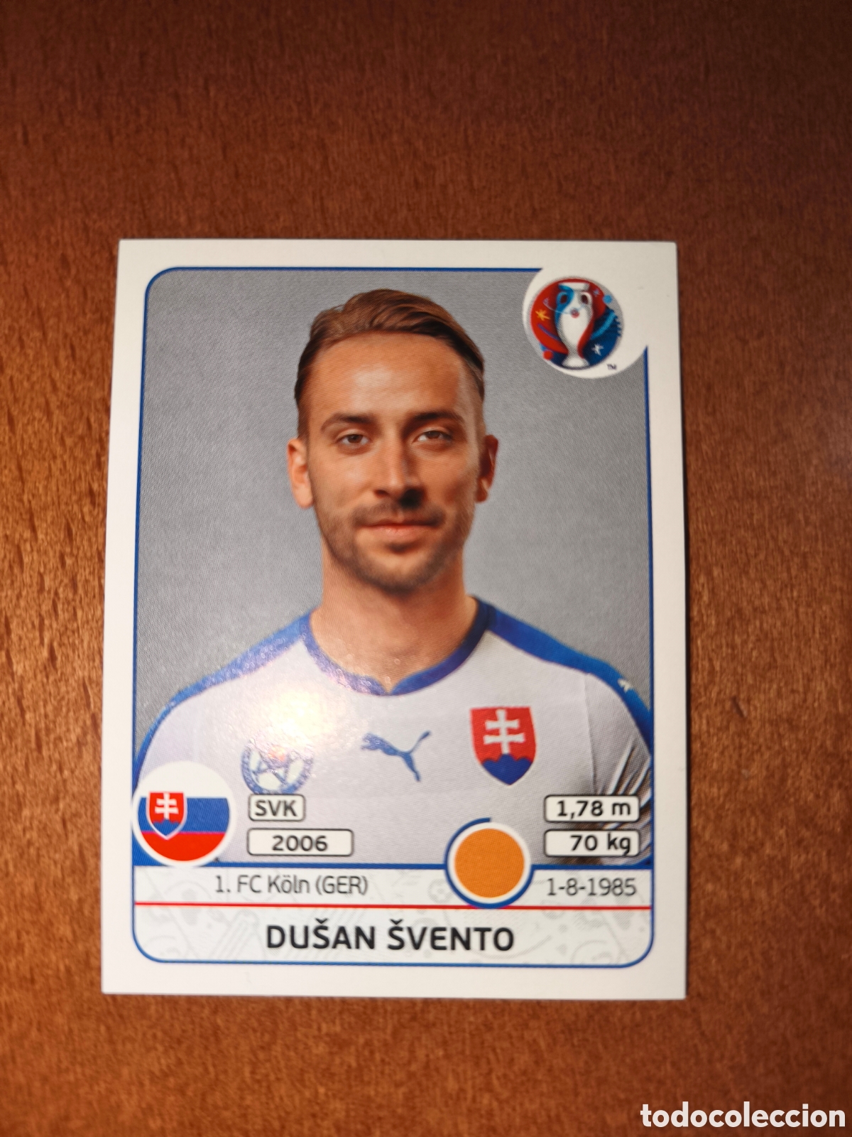 Cromos de F&uacute;tbol: Dusan Svento n&deg;223 UEFA Euro 2016 Eslovaquia