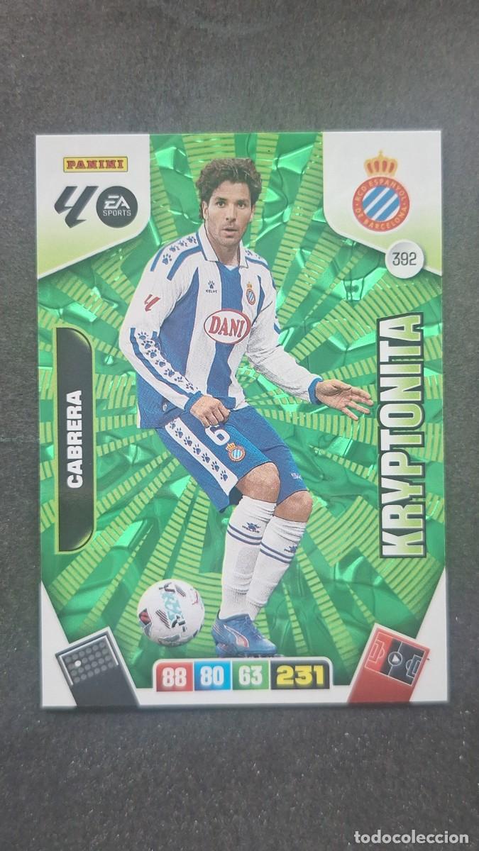 Cromos de Futebol: L3 CABRERA R. C. D. ESPA&Ntilde;OL 392 KRYPTONITA ADRENALYN XL LIGA 2025/2026 25 26 PANINI