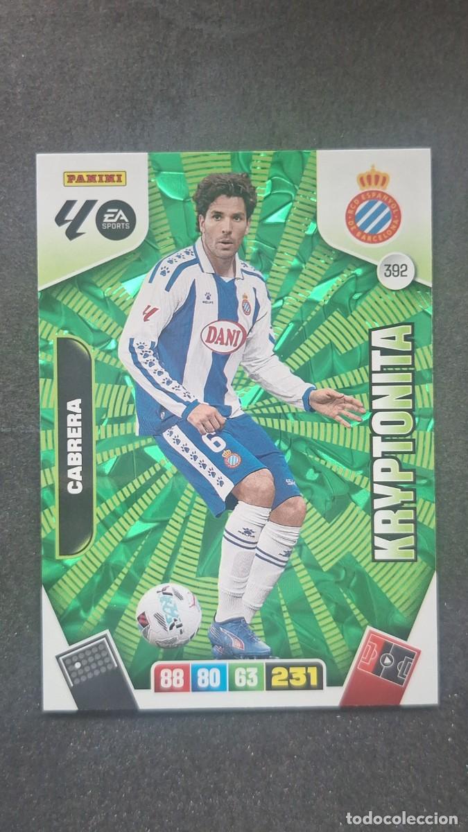 Cromos de Futebol: L3 CABRERA R. C. D. ESPA&Ntilde;OL 392 KRYPTONITA ADRENALYN XL LIGA 2025/2026 25 26 PANINI