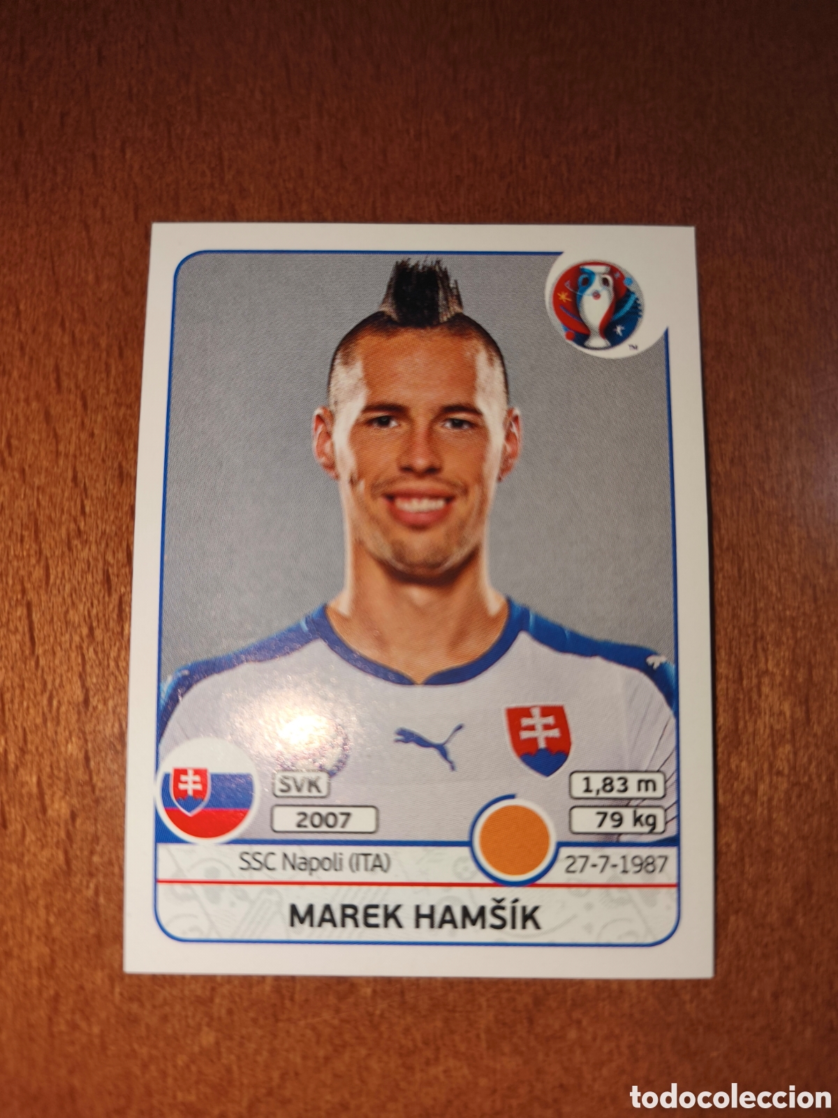 Cromos de F&uacute;tbol: Marek Hamsik n&deg;225 UEFA Euro 2016 Eslovaquia