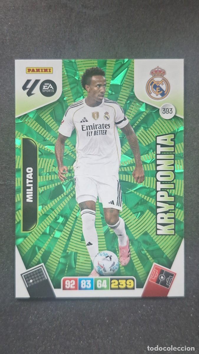 Cromos de F&uacute;tbol: L3 MILITAO REAL MADRID 393 KRYPTONITA ADRENALYN XL LIGA 2025/2026 25 26 PANINI
