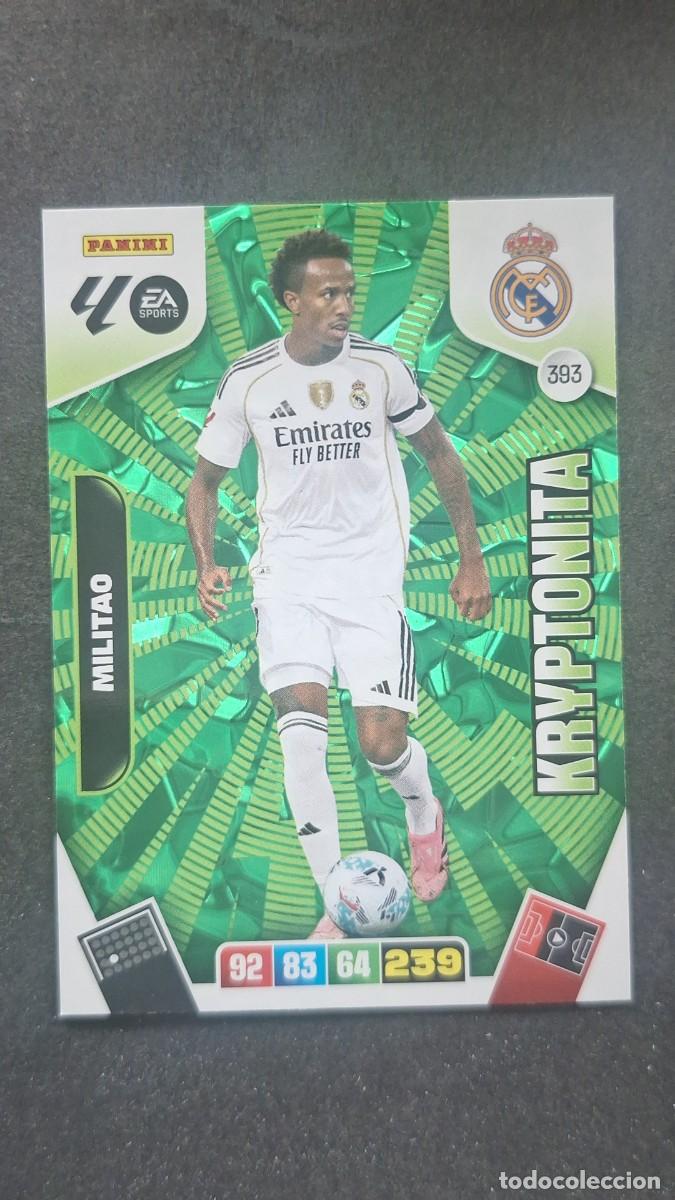 Cromos de F&uacute;tbol: L3 MILITAO REAL MADRID 393 KRYPTONITA ADRENALYN XL LIGA 2025/2026 25 26 PANINI