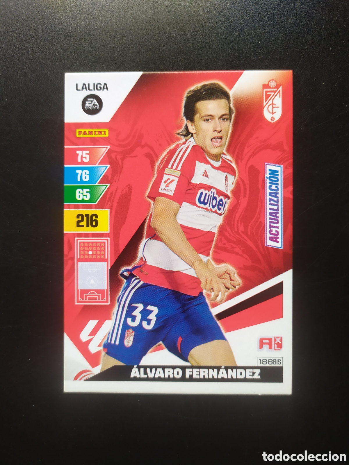 Cromos de F&uacute;tbol: Adrenalyn 2023 2024 23 24 panini Alvaro Fern&aacute;ndez Carreras actualizacion rookie n&deg; 188 bis Granada