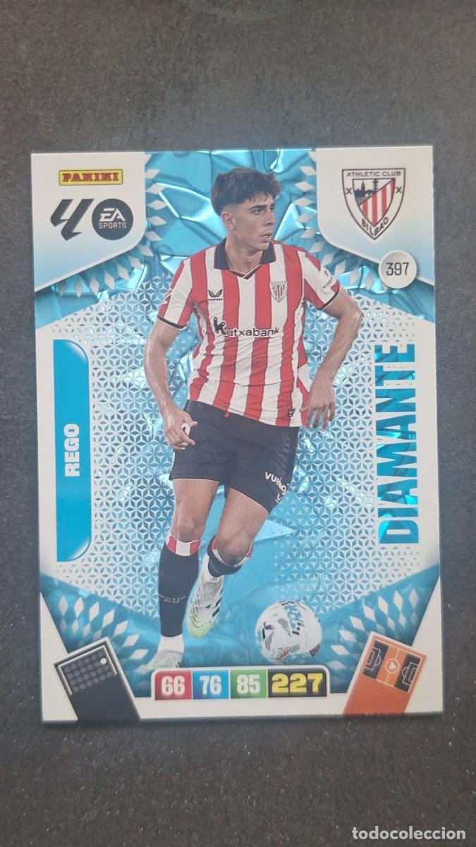 Cromos de F&uacute;tbol: L3 REGO ATHLETIC CLUB DE BILBAO 397 DIAMANTE ADRENALYN XL LIGA 2025/2026 25 26 PANINI