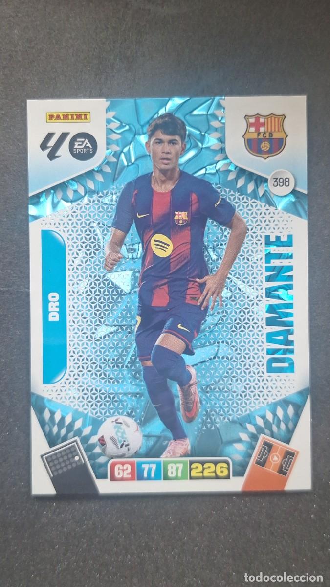 Cromos de F&uacute;tbol: L3 DRO F. C. BARCELONA 398 DIAMANTE ADRENALYN XL LIGA 2025/2026 25 26 PANINI